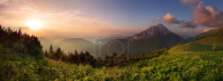 Roszutec peak in sunset - Slovakia mountain Fatra