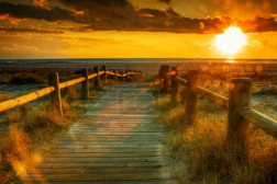 Sunset beach-This photo made by hdr technic