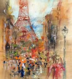 Street in Paris - illustration
