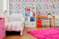 Bright Floral Outline Pattern