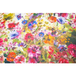 Silk fabric texture. flowers    Photography Studio