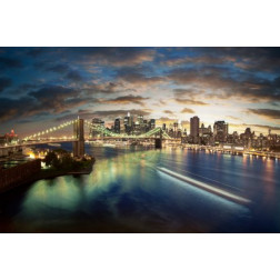 Amazing New York cityscape - taken after sunset