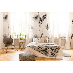 Wild Flowers Pattern (B&W)