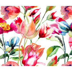Bright Watercolor Flowers