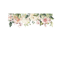 Cascading Floral Header