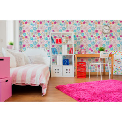 Bright Floral Outline Pattern